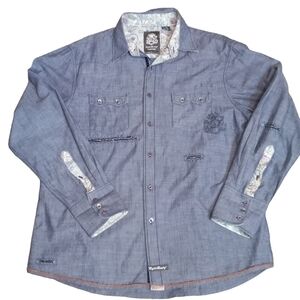 English Laundry Blaque Label Western Button up Shirt size 2X